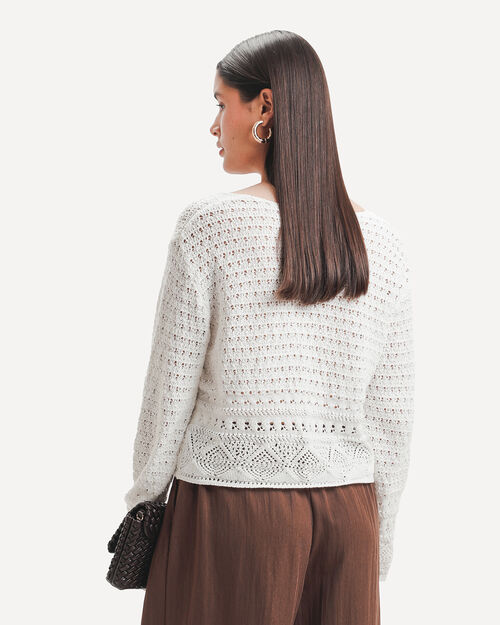 Top Beige Tejido