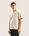 Playera Fit Relaxed Básica,BLANCO HUESO