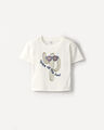 Playera Blanca Estampada,BLANCO