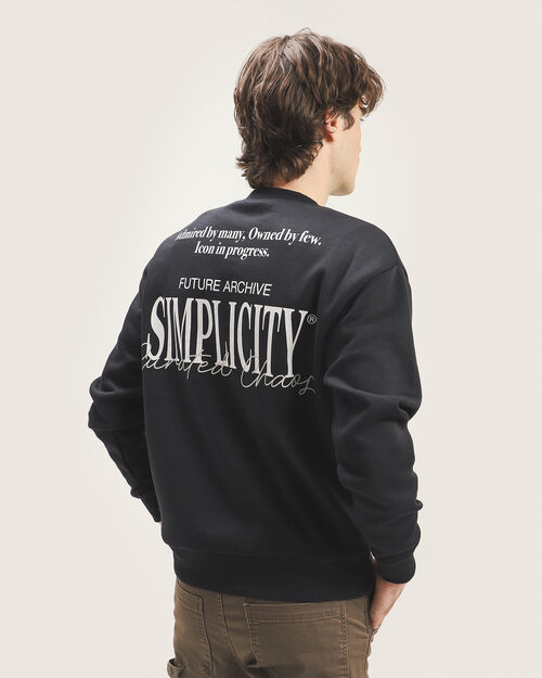 Sudadera Negra Cerrada