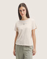 Playera Lila B&aacute;sica,BEIGE