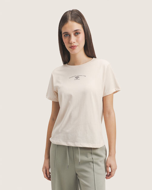 Playera Beige Dise&ntilde;o