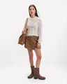 Short Falda Lazos,CAFE