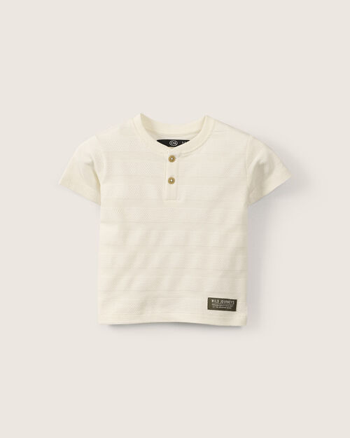 Playera Beige Manga Corta