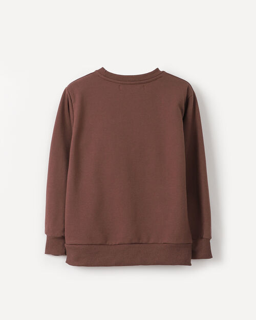 Sudadera Caf&eacute; Cerrada
