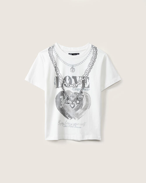 Playera Blanca Manga Corta
