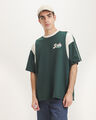 Playera Blanca Gr&aacute;fico,VERDE OBSCURO