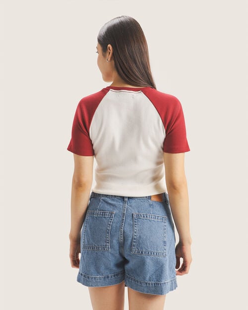 Playera Blanca Estampada