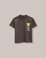 Playera Estampada Manga Corta,GRIS CARBON