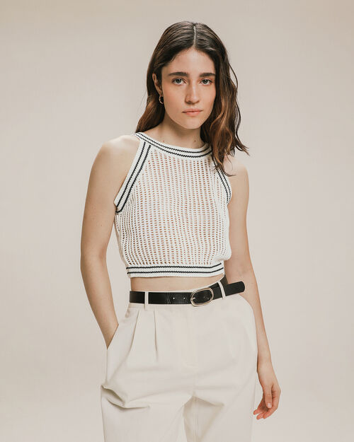 Crop Top Sin Mangas