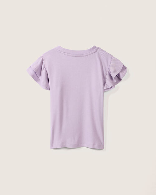 Playera Volantes Manga Corta