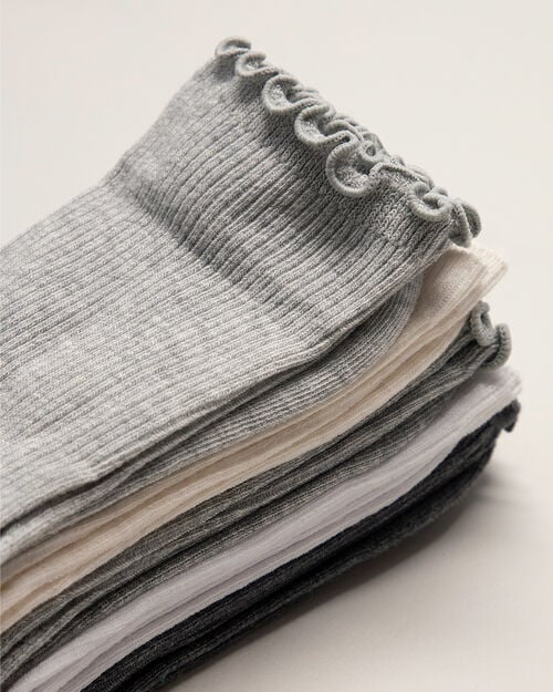 Pack 5 Calcetines Con Volante