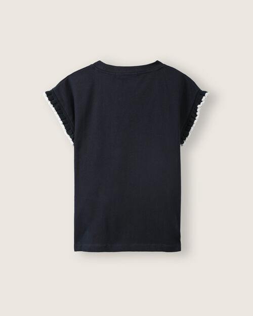 Playera Manga Corta Volantes