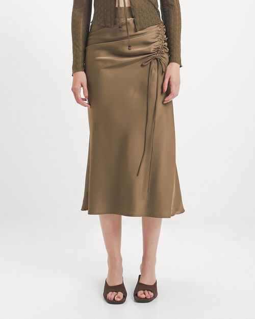 Falda Midi Verde