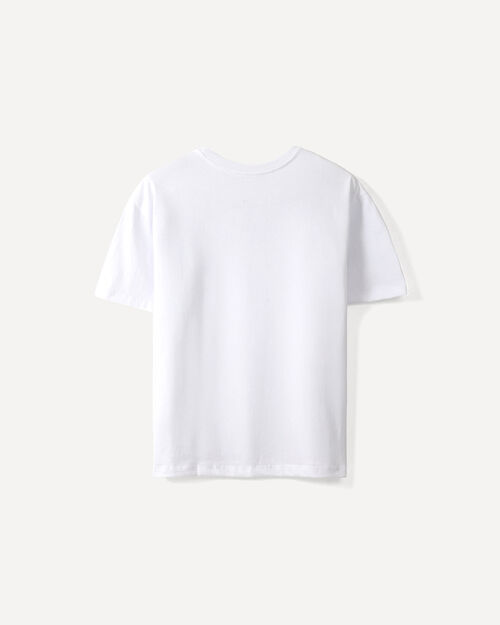 Playera Blanca Con Aplicaciones
