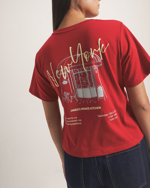 Playera B&aacute;sica Roja