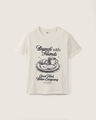 Playera Dise&ntilde;o Breakfast,GRIS CLARO