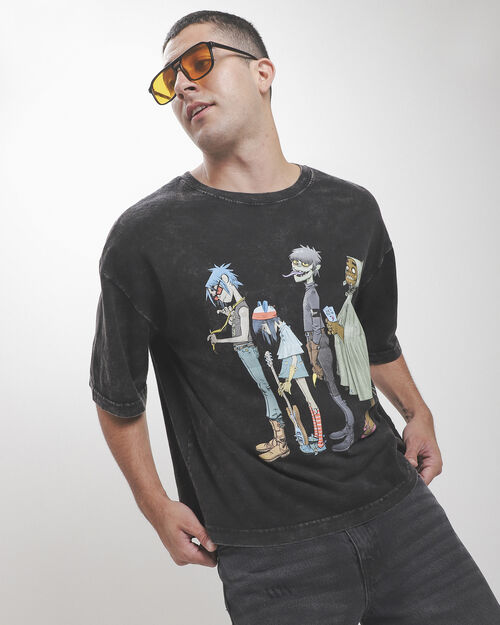 Playera Boxy Gorillaz