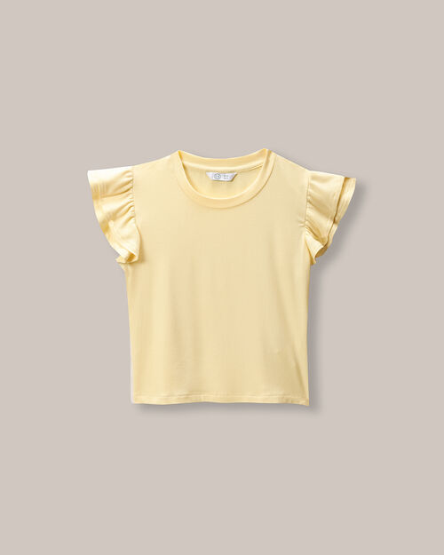 Playera Manga Volantes