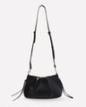 Bolso Caf&eacute; Cordones,NEGRO