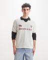 Polo Oversize Blanca,BLANCO HUESO