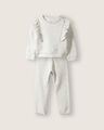 Conjunto De Sudadera Y Jogger,BLANCO