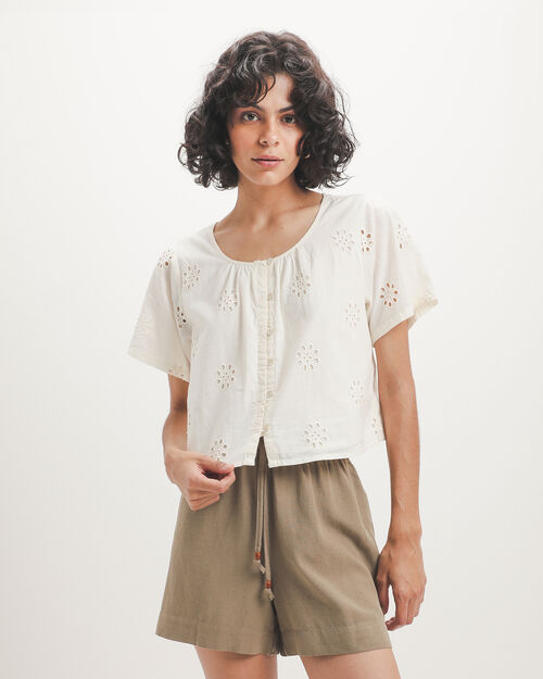 Blusa Tejido Eyelet