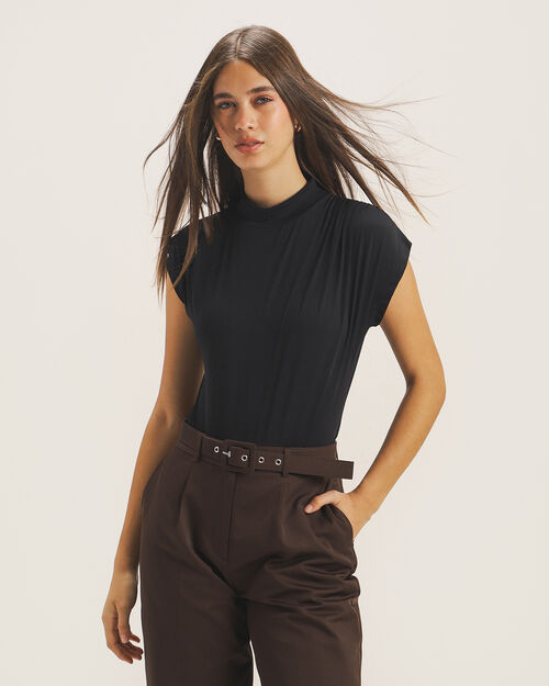 Body Cuello Alto Negro