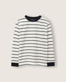 Playera Rayas Azul,BLANCO