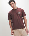 Playera Oversize Dise&ntilde;o,ROJO VINO