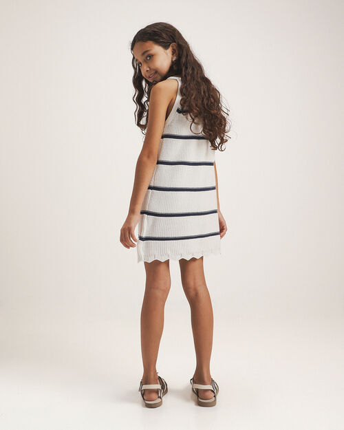 Vestido De Punto Rayas