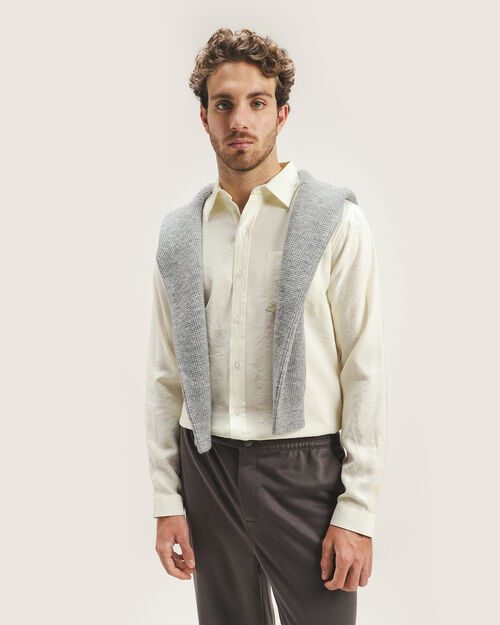 Camisa Manga Larga Beige