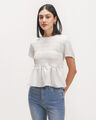 Blusa Blanca Tejida,BLANCO