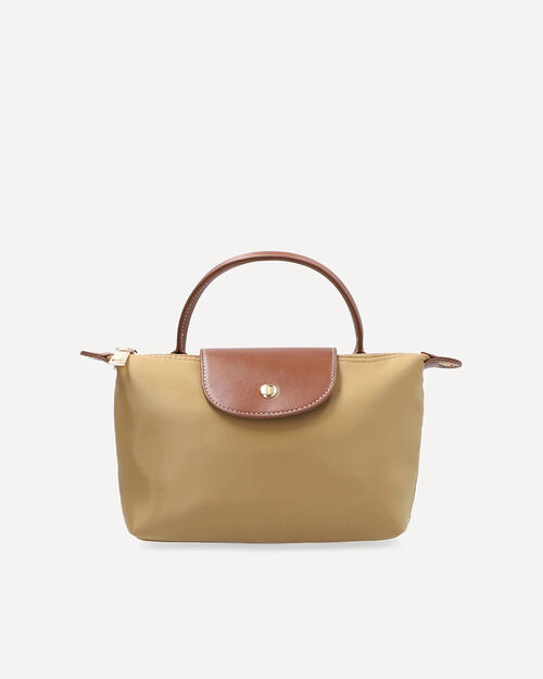 Bolso Caf&eacute; Contraste