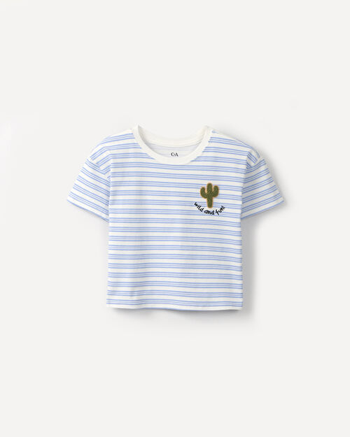 Playera Azul Rayas