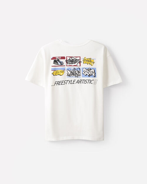 Playera Blanca Con Dise&ntilde;o