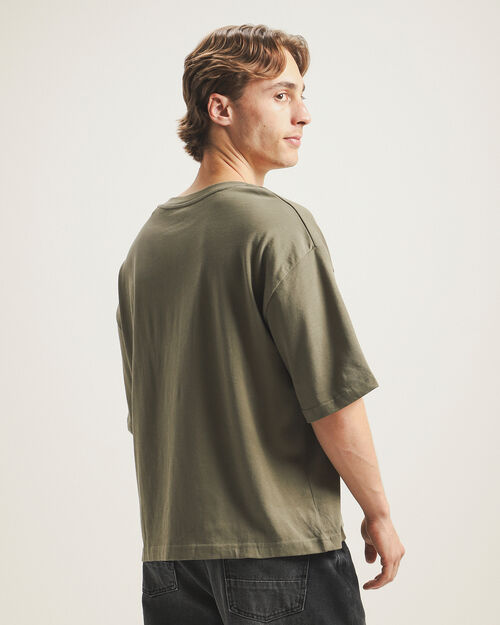 Playera Olivo Fit Boxy