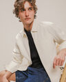 Chamarra Beige Gabardina,CREMA