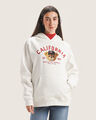 Sudadera Blanca Estampada,BLANCO HUESO