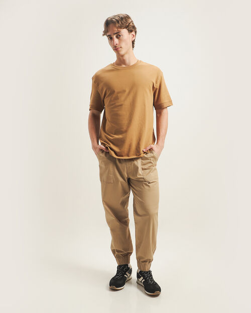 Jogger Beige Con El&aacute;stico