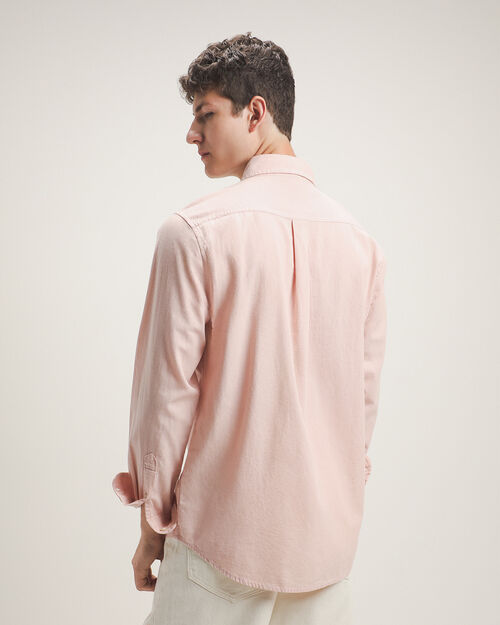 Camisa Rosa De Lino