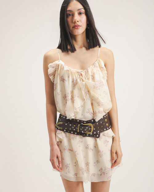 Vestido De Tirantes Estampado