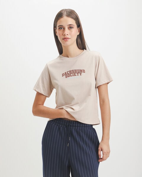 Playera Beige Dise&ntilde;o