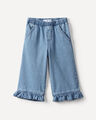 Jeans Wide Leg Volante,AZUL ACERO