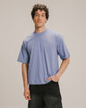 Playera Fit Boxy Verde,AZUL ACERO