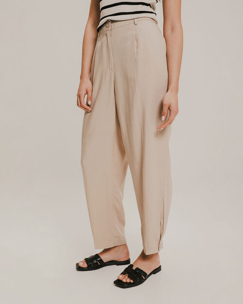 Pantalón Fit Carrot Caqui