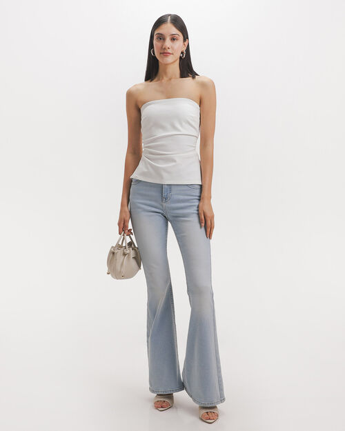 Top Blanco Strapless