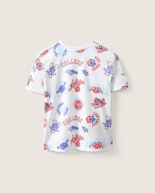 Playera Blanca Estampada