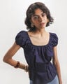 Blusa Azul Tejida,AZUL MARINO
