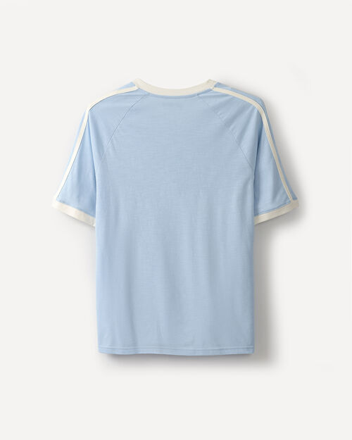 Playera Azul Relaxed